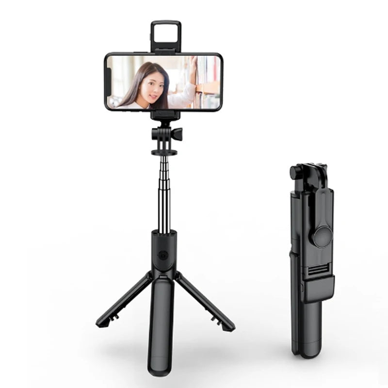 Extendable Selfie Stick Tripod Phone Tripod with,Group Selfies/Live Streaming/Video Recording Compatible with All Cellphones