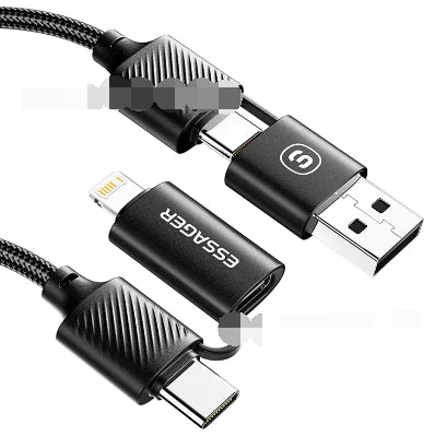 ESSAGER 65W 4-in-1 Fast Charging Cable for Phones